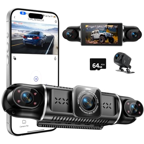 CARKUMI D1 4カメラドライブレコーダー 360度 WiFi搭載 1080P